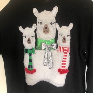 Poof New York, stylish Hoodie with Llama